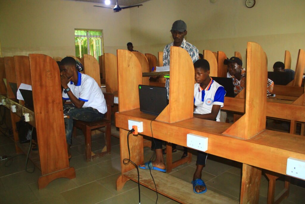 Students learning in the PAF Computer Studies department