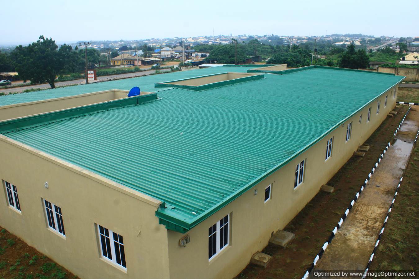 Aerial view of the TALOMOLA Initiative facility